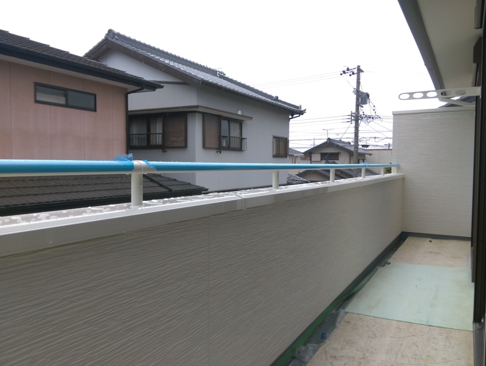 バルコニー笠木施工