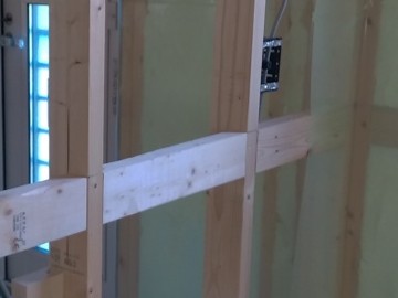 カウンター取付用の下地
