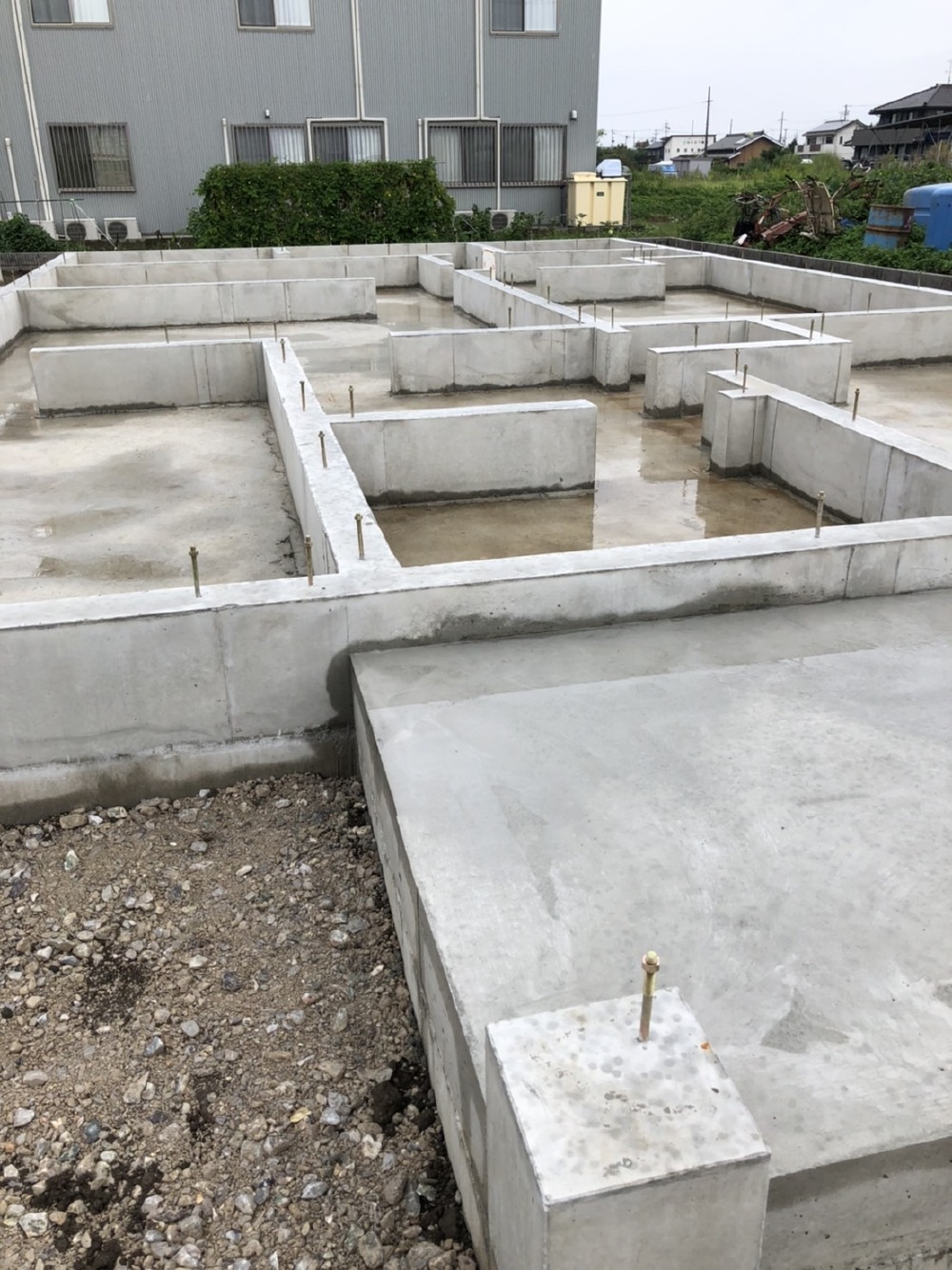 基礎工事完了
